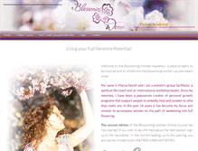 Tablet Screenshot of blossomingwomen.com